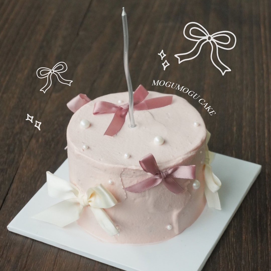 蝴蝶結緞帶蛋糕