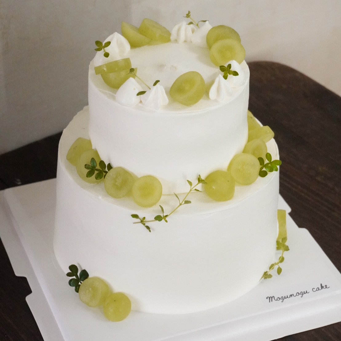 秋脆綠葡萄雙層蛋糕